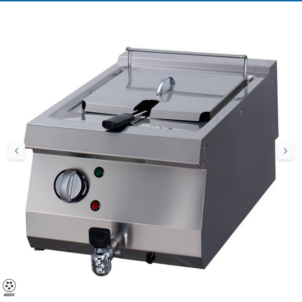  Φριτέζα βαρέως τύπου - 1 x 12L - Ηλεκτρική - με βρύση αποστράγγισης - βάθος 70cm